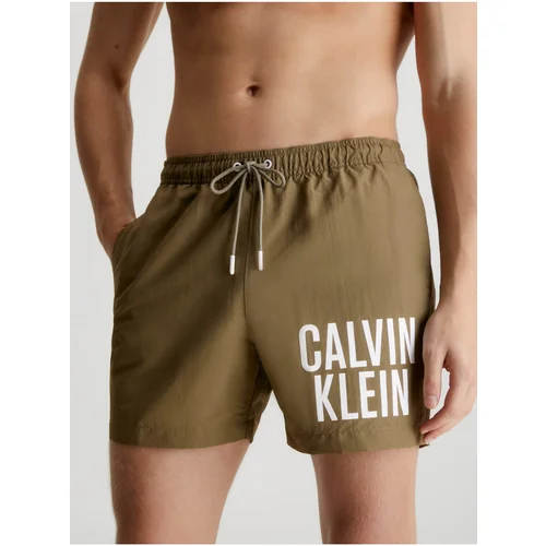 Calvin Klein Khaki Men's Swimsuit Underwear Intense Power-Medium D - Men's