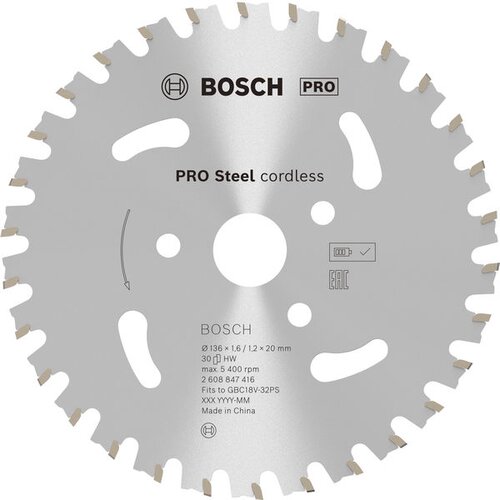 Bosch PRO Steel akumulatorski rezač armature, 136 x 1,6/1,1 x 20 2608847416 Cene