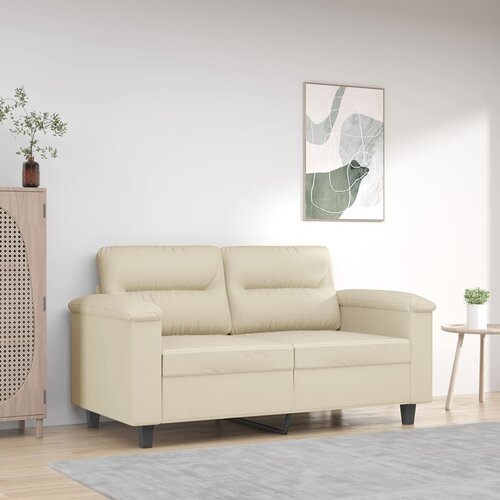 The Living Store Dvosed krem 120 cm umetno usnje - Kavč Dvosed, (21661451) Cene