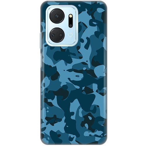  Silikonska maska za Honor X7a Camouflage Pattern Print tamno plava Slike