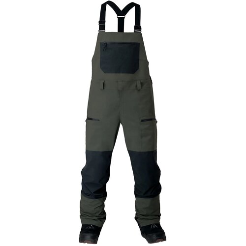 Jones Snowboards Mountain Surf Bib hlace pine green Slike