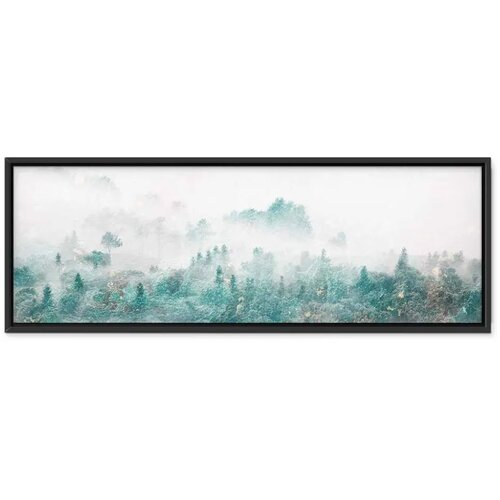  Slika - Turquoise Valley (1 Part) Narrow 90x30 U crnom drvenom okviru Slike