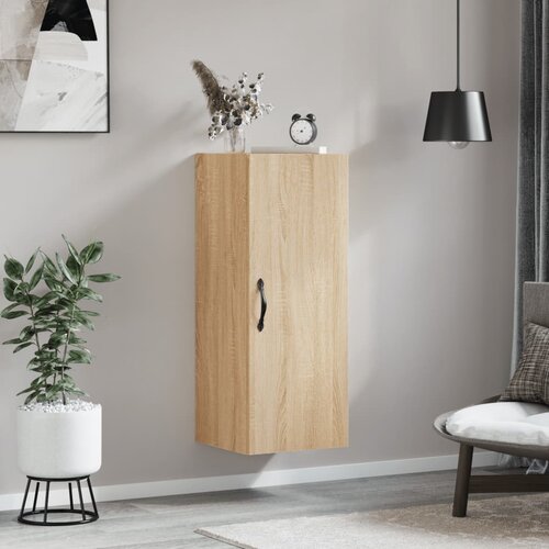 vidaXL Stenska omarica sonoma hrast 34,5x34x90 cm inženirski les Cene