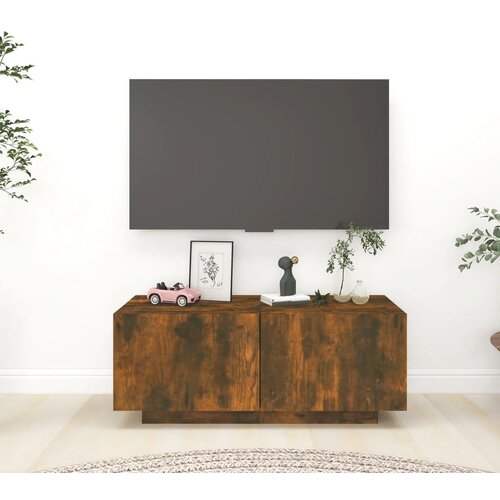 The Living Store TV omarica dimljeni hrast 100x35x40 cm inženirski les - TV Omarica, (21375881) Cene