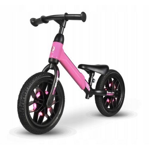 Qplay balans bicikl spark led, pink Cene