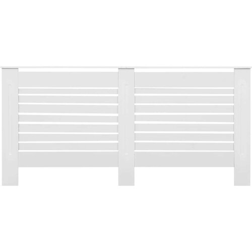  pokrovi za radijator 2 kom bijeli 172 x 19 x 81,5 cm mdf Slike