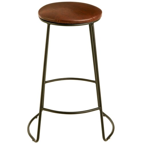 Premier Housewares Crna/smeđa podstavljena barska stolica (visine sjedala 64 cm) Brixton &amp;ndash; Slike