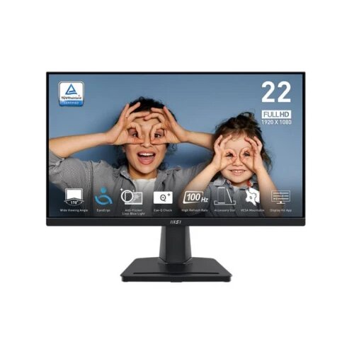 MSI monitor 22 pro MP225 flat fhd ips 100Hz 1 ms hdmi/vga Slike