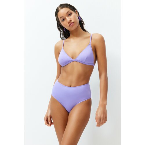 Trendyol Lilac High Waist Hipster Bikini Bottom Cene