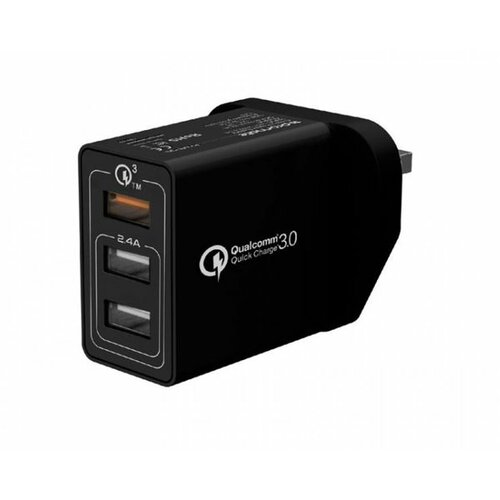 Promate Triport-QC punjač triple USB crni Slike