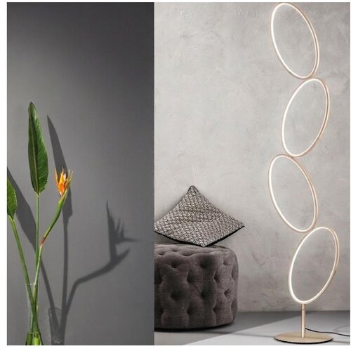  Ondaluce - LED prigu&scaron;iva stojeća lampa RICE LED/38W/230V 166 cm zlatna Cene