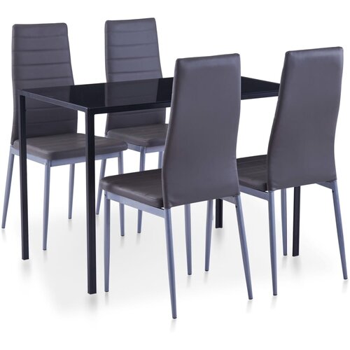  Petodijelni blagovaonski set sivi Cijene