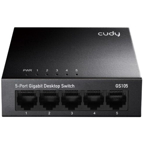 Cudy GS105 metalni 5-Port Gbit Desktop Switch, 5x RJ45 10/100/1000 (Alt. G1005) ver 4.0 Cene