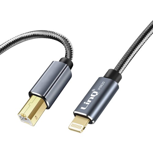 LINQ Tiskalniški kabel za iPad in iPhone, Lightning na USB tip B iz pletenega najlona, - 1,5 m, (21123585) Cene