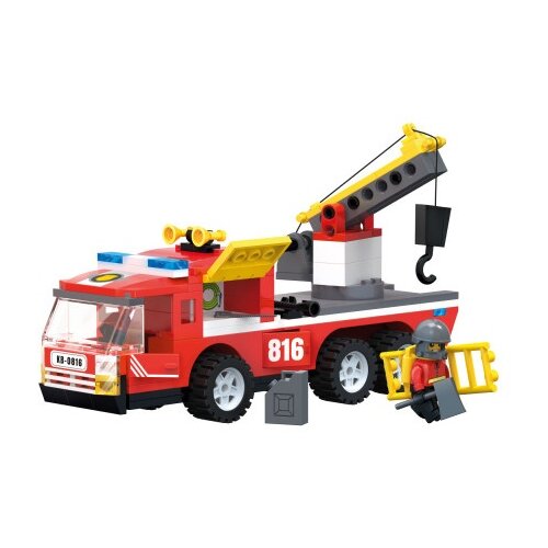 Blocki kocke vatrogasno vozilo sa kukom #7-kb0816 ( 68135 ) Slike