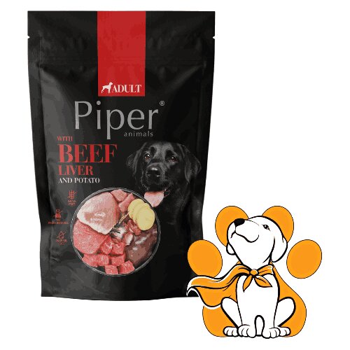 Piper Dog Pouch Beef Liver 500g, Vlažna Hrana Sa Goveđom Džigericom Za Vitalnost Cene