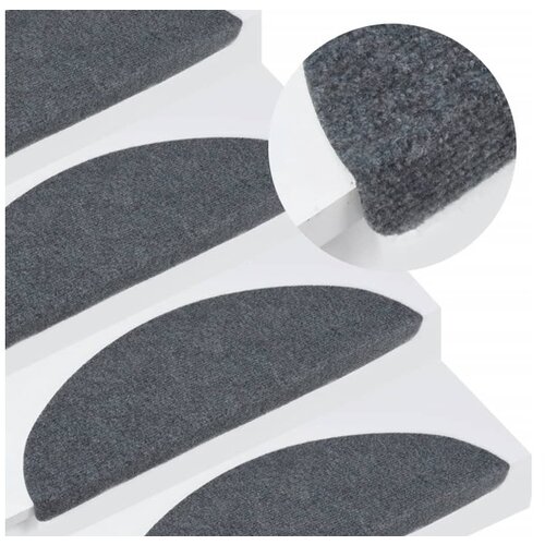  Samolepilne preproge za stopnice 15 kosov 56x20 cm sive Cene