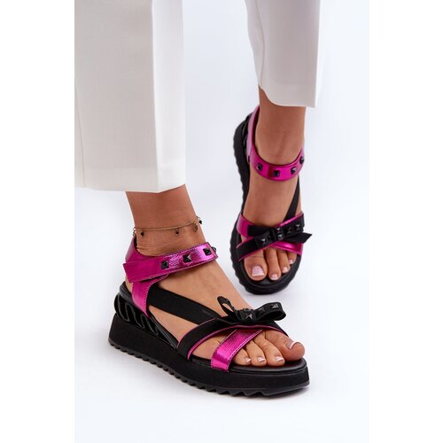 Kesi Women's Sandals with Bow D&A Fuchsia Cijene
