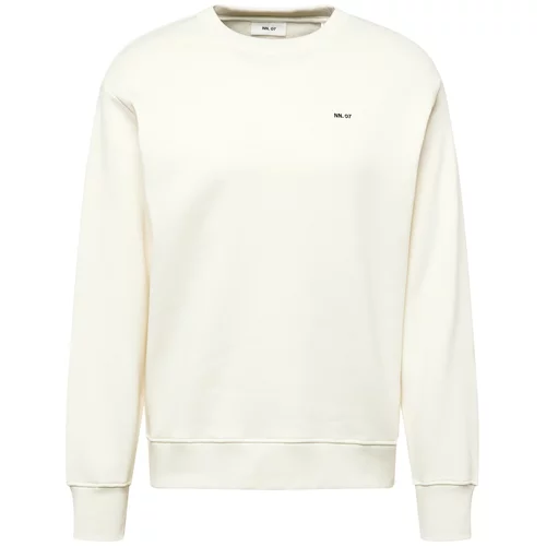 NN07 Sweater majica 'Briggs' crna / bijela