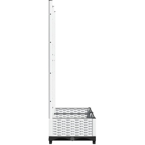  Vrtna sadilica s re&amp;scaron;etkom bijela 80 x 40 x 121,5 cm PP Slike
