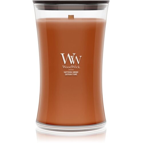 WoodWick Saffron Smoke mirisna svijeća s drvenim fitiljem 610 g Slike