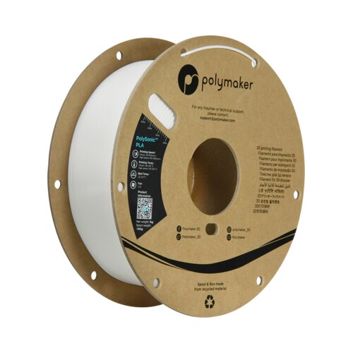 Polymaker PolySonic PLA White, 1.75 mm / 1000 g Cene