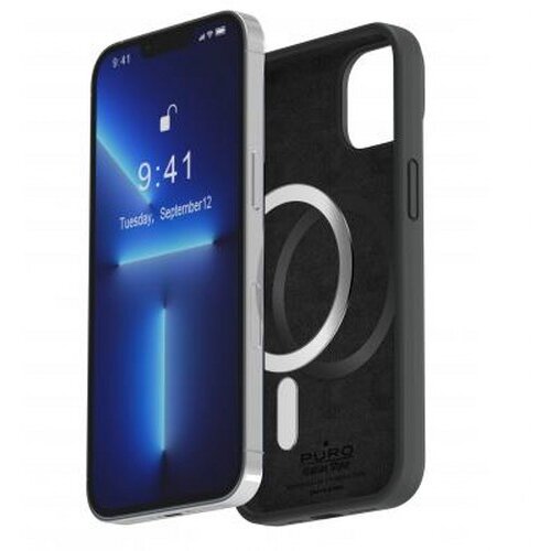 Puro Silikonski ovitek Icon za iPhone 14 Pro Max, združljiv z MagSafe, ?rna, (21153681) Cene