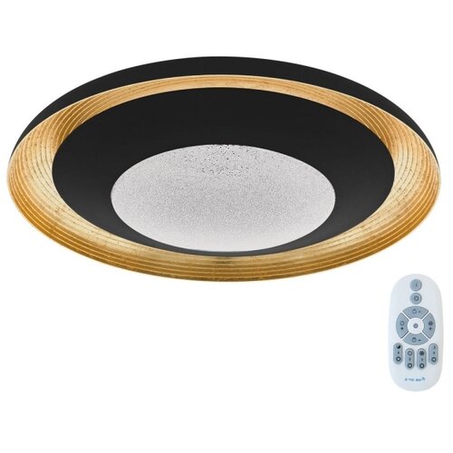 Eglo canicosa 2 plafonjera, led, 24,5w, 3000lm, prom 495, dimabilna, crno/zlatna Slike