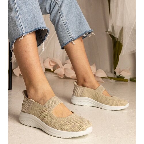D/CEO marka niezdefiniowana Beige women&amp;#039;s slip-on sneakers with embossed sole Muratti Slike