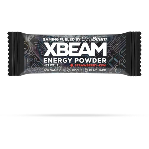 GymBeam XBEAM Energy Powder uzorak – XBEAM 9 g jagoda - kivi Slike
