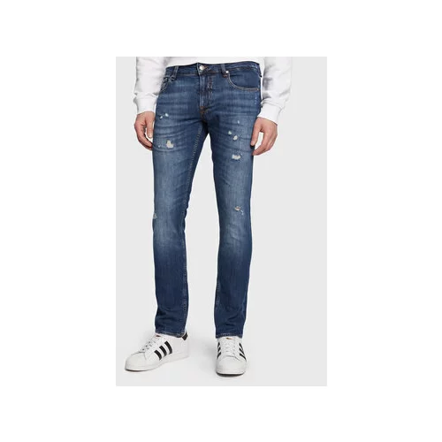 Guess Jeans hlače Miami M3GAN1 D4Z51 Mornarsko modra Skinny Fit