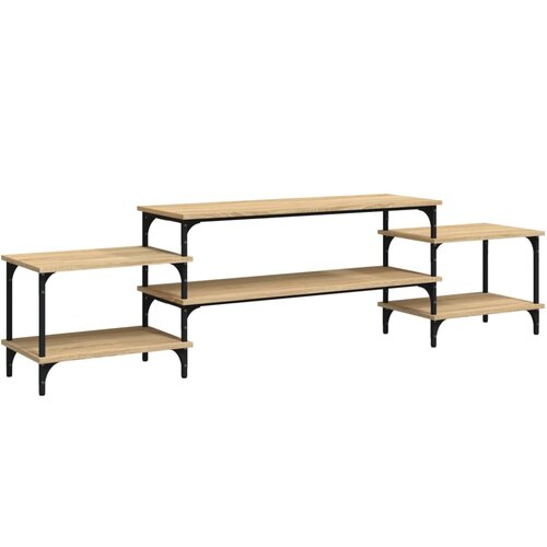 Maison Chic TV omarica - TV stojalo - Televizijska omarica sonoma hrast 197x35x52 cm inženirski les, (21699371) Slike
