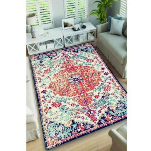 Conceptum Hypnose Adobe Şönil Cotton Multicolor Hall Carpet (80 x 150) Cene