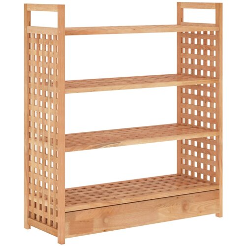 Maison Chic Regal za čevlje - Polica za čevlje s predalom 70x27x81 cm trdna orehovina, (21776175) Slike