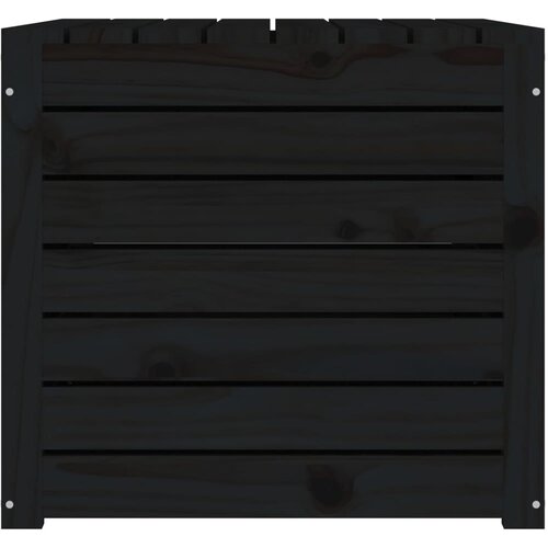  Vrtna kutija crna 101 x 50,5 x 46,5 cm od masivne borovine Slike