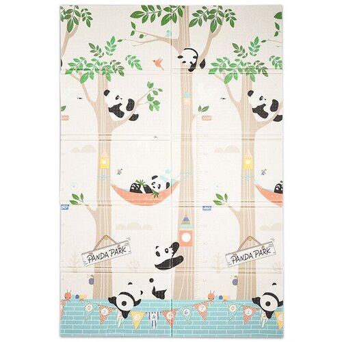Lorelli dvostrana termo podloga za igru 120-180 cm, sklopiva - Panda Park Slike