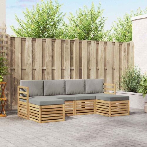  Setovi sofa 6 pcs Bijela i svjetlosiva 245 x 122,5 x 73 cm Cene