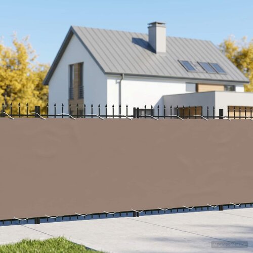  Zaslon za privatnost na balkonu 200 x 400 cm Smeđesiva Slike