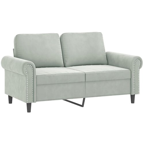 vidaXL Dvosjed svjetlosivi 120 cm baršunasti Cene