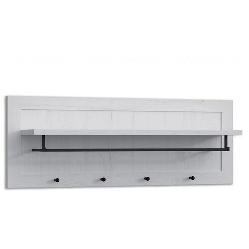  Zidna ve&scaron;alica LEMAS 40x109 cm bela Cene