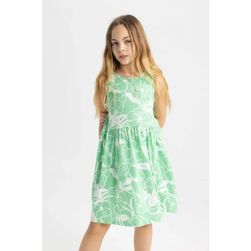 Defacto Girl Patterned Sleeveless Dress