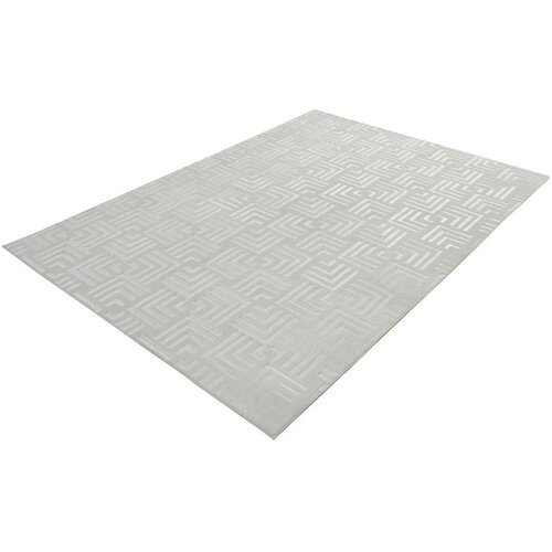 Kayoom RAVNO TKANA PREPROGA Calma 160/220 cm tkano bela Slike