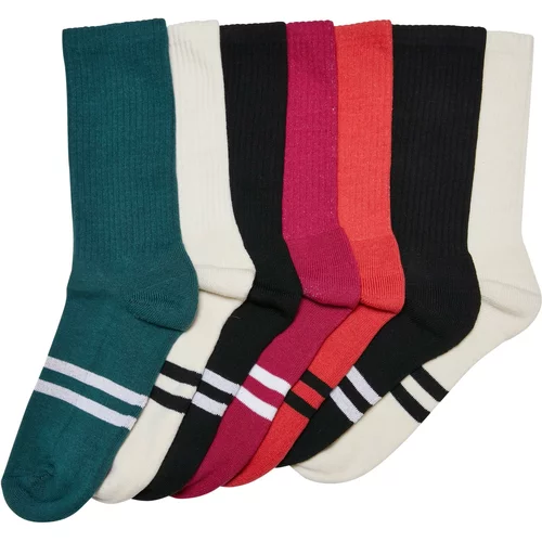 Urban Classics Accessoires Double Stripes Socks 7-Pack wintercolor
