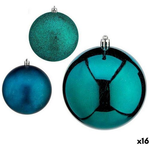  Set božićnih kuglica Plava Plastika 10 x 11 x 10 cm (16 kom.) Cijene