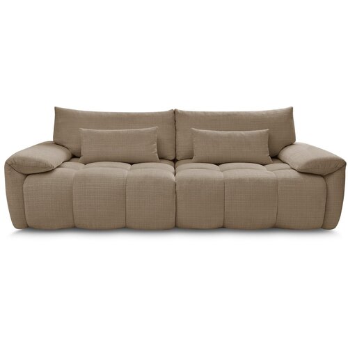 Bobochic Paris Smeđa sofa od šenila 264 cm Ivane – Cene