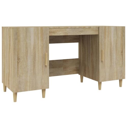 Maison Chic Pisalna miza - pisarniška miza - Računalniška miza sonoma hrast 140x50x75 cm konstruiran les, (21785706) Cene