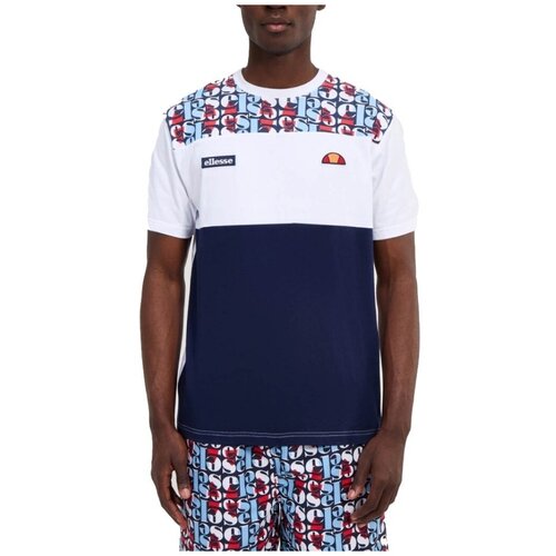 Ellesse Majice &amp;amp; Polo majice BLOCK AOP TEE Bela Slike