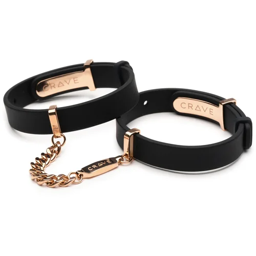 CRAVE ID Cuffs Black/Rose Gold