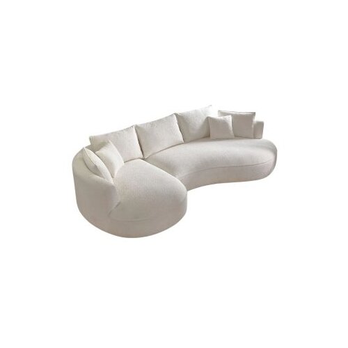 Atelier Del Sofa Ugaona garnitura na razvlačenje Venedik Left, 317x163.5x71 cm, Bijela Slike