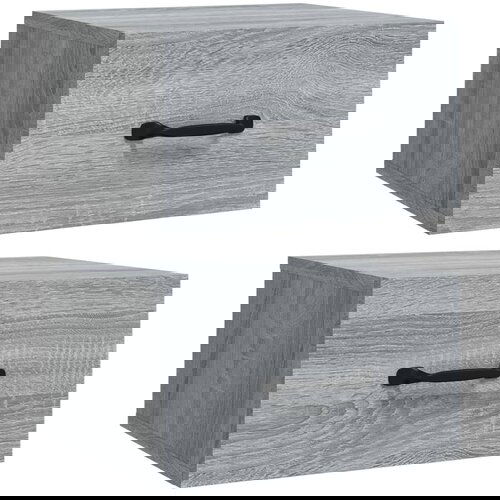 Maison Chic Stenski Dvo delni komplet Nočne omarice - Nočne mize siva sonoma 35x35x20 cm, (21689898) Cene